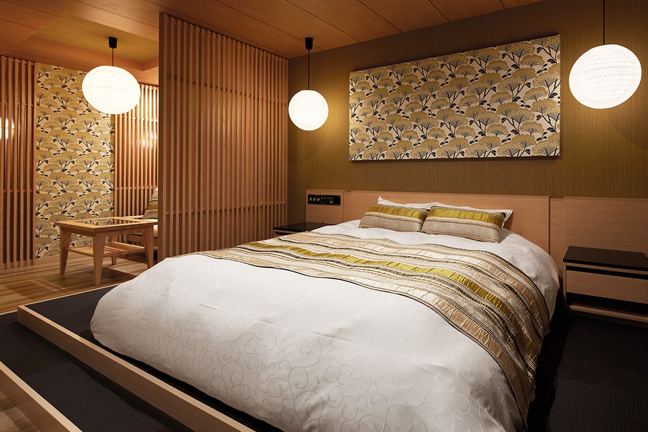 大きなベッドで寝心地もグッド