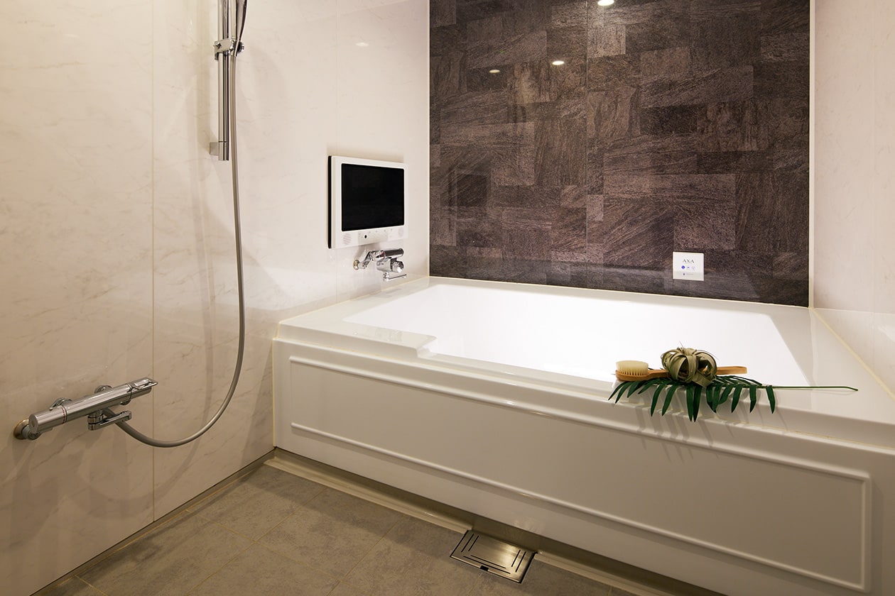 ゆったりとしたお風呂で仕事の疲れもスッキリ